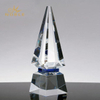 Clear Crystal Pyramid Peak Trophy Award