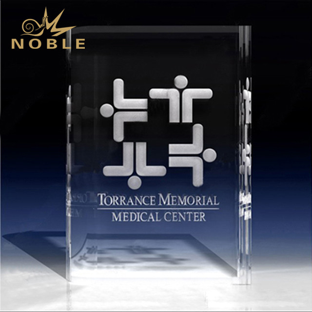 Rectangular 3d Laser Crystal Block