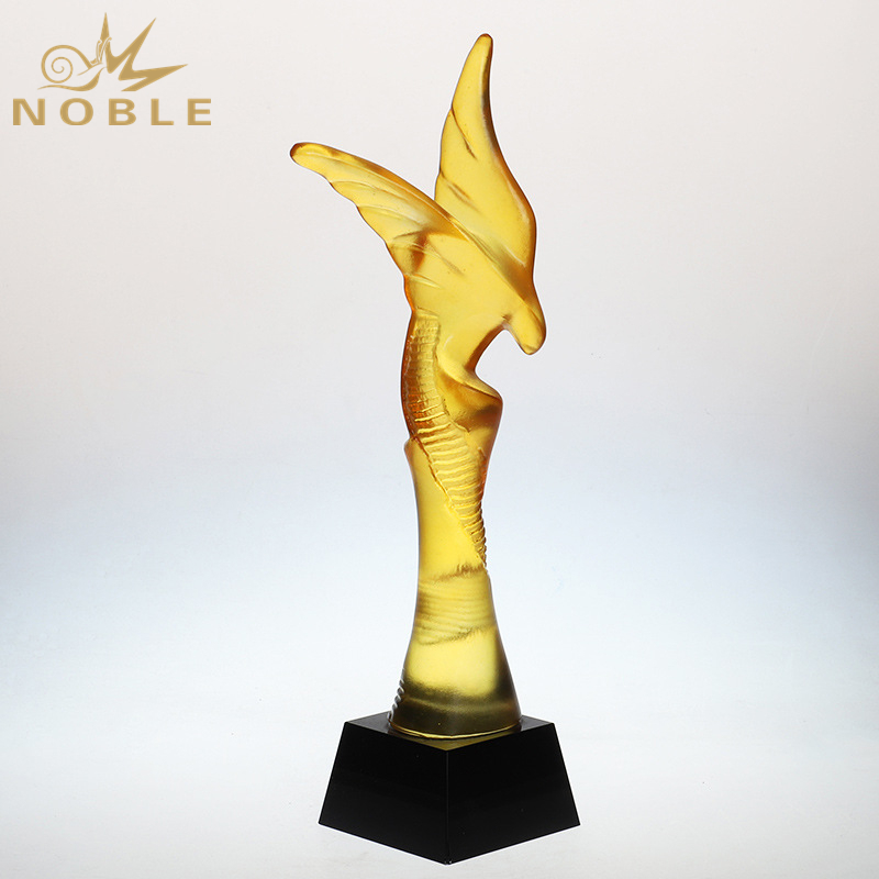 Custom Color Crystal Eagle Award