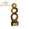 Premier Brown Twist Art Glass Trophy
