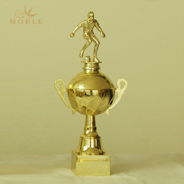 Gold Soccer Made Metal Sports Cup 