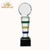 Colored Crystal Trophy Award