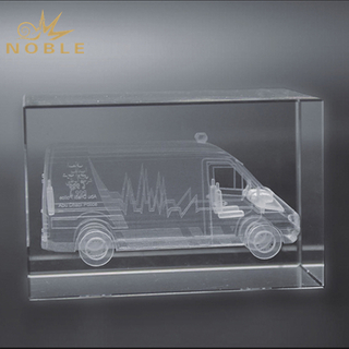 3d Laser Engraved Car Crystal Cube