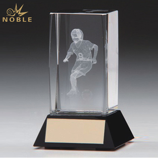 Sports 3d Laser Engraving Crystal Trophy