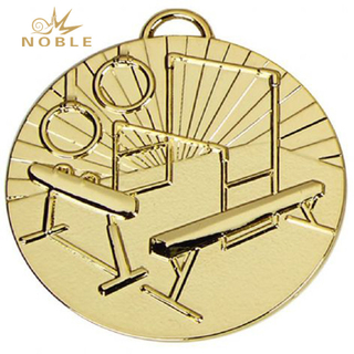 Gold Gymnastics Sports Custom Design Medal