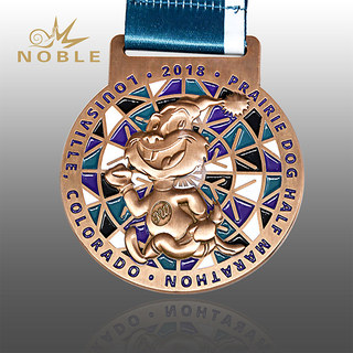 Sports Running Marathon Medal with 3d Design 