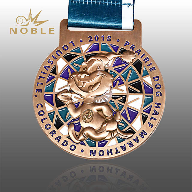 Sports Running Marathon Medal with 3d Design 