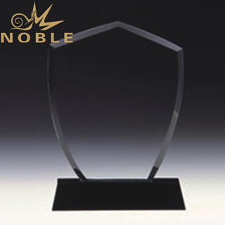 Noble Custom Engraving Crystal Shield Award