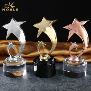 Metal Star Award With Crystal Base