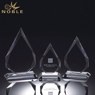 Customized Sizes Crystal Flame Trophy