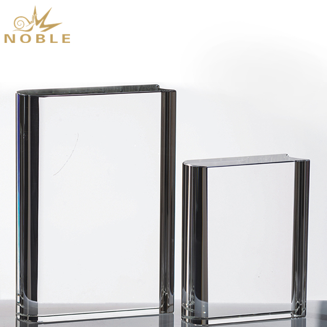 Optical Crystal Blank Book Trophy