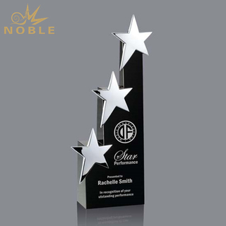 Three Star Black Crystal Star Trophy