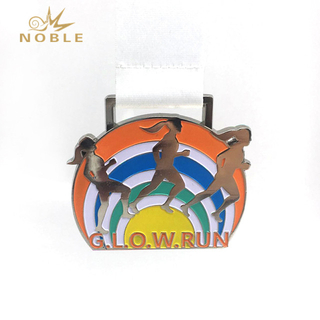 Glow Running Sports Design Medal