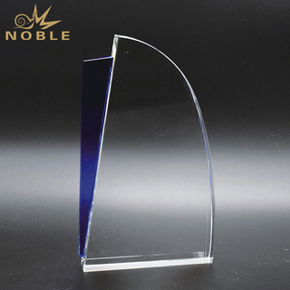 Blank Blue Crystal Award