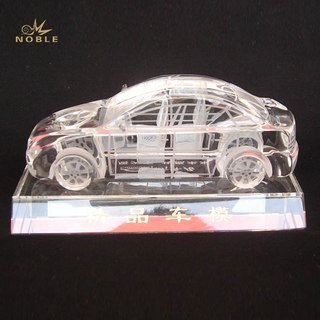 High Quality Custom Crystal Car Model with Clear Base