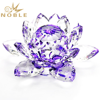Purple Crystal Lotus as Wedding Gifts