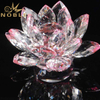 Pink Crystal Lotus For Wedding Gifts