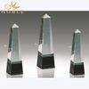 Noble Trophy Crystal Obelisk Award with Black Base