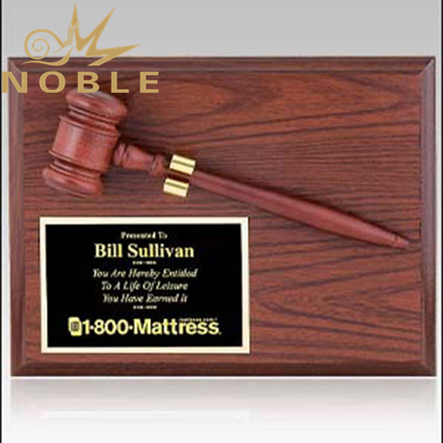 Elegent Gavels Wooden Plaque 
