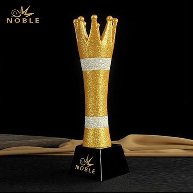 Gold Plated Resin Crown Trophy
