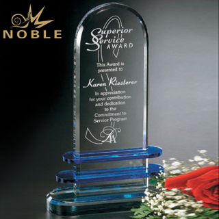 Custom Made Pearl Lake Crystal Award