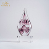 Unique Design Art Glass Trophy