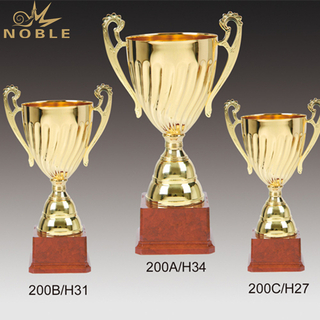 Metal Trophy Cup With Plastic Base