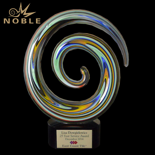 Circle Maze Art Glass Award