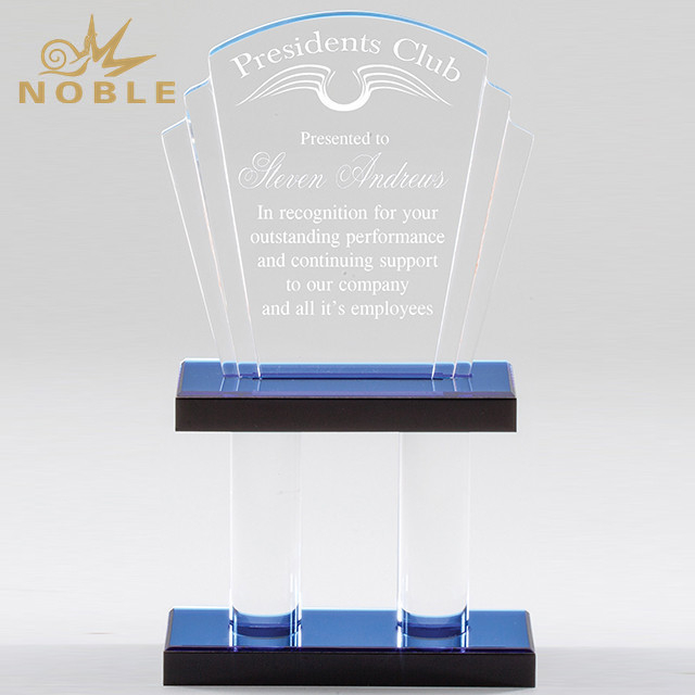  Blue Crystal Corporate Trophy