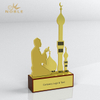 Golden Color Islamic Metal Ramamdan Festival Trophy Award