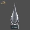 Dark Ice Age Drop Art Glass Award