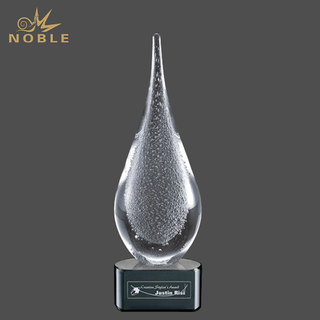 Dark Ice Age Drop Art Glass Award