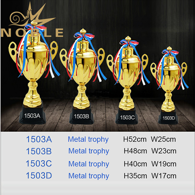 Shiny Gold Custom Metal Cup Trophy with Your Text Printing 