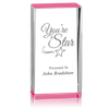 Pink Rectangle Shape Acrylic Award 