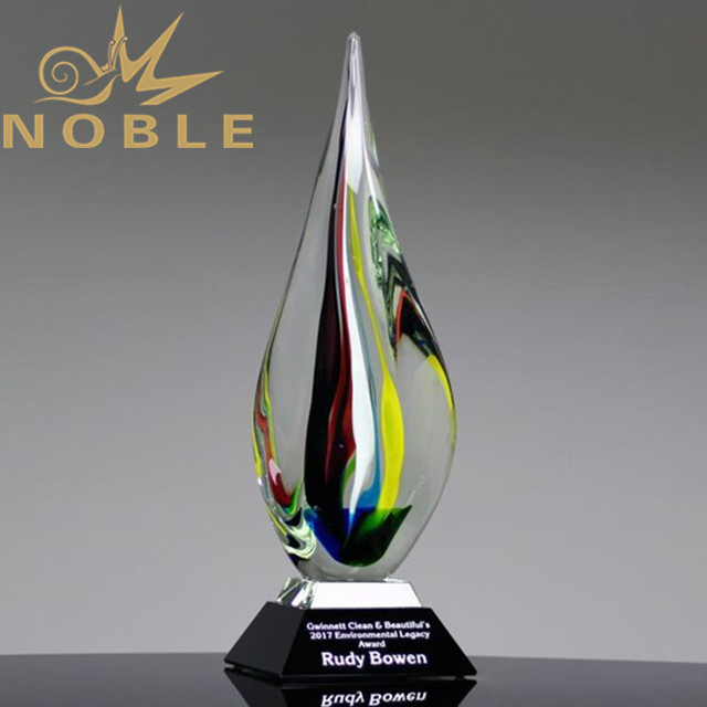 Majesty Award Custom Hand Blown Trophy