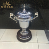 New Fashion Unique Sports Metal Trophy with Wooden Base