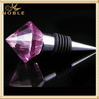 Custom Purple Crystal Diamond Wine Bottle Stopper 