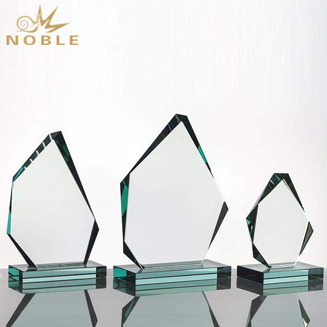 Blank Jade Glass Trophy For Engraving