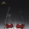 Crystal Pyramid Trophy with Red Crystal Base