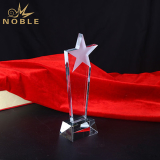 Cheap Crystal Hand Trophy Award Crystal Star Trophy