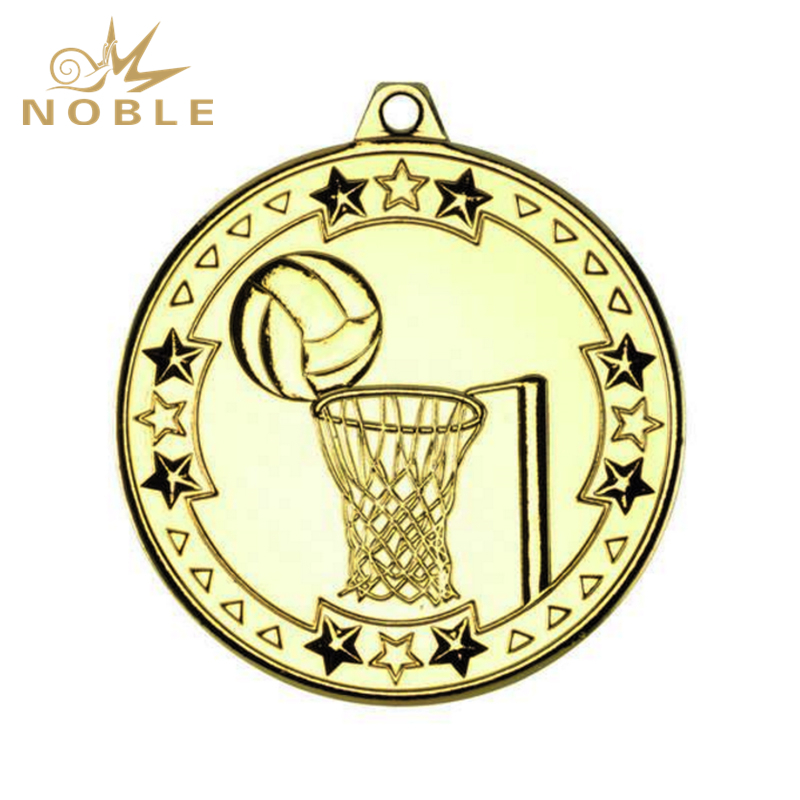 Netball 'Tri Star' Medal - Gold 2in