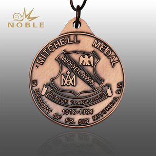 Antiue Bronze 3D Metal Medal