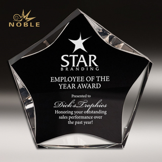 Black Printed Custom Acrylic Star Award