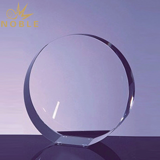Blank Plaque Crystal Circle Trophy