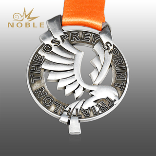 Zinc Alloy 3d Triathlon Award Medal