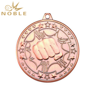 Metal Bronze Boxing Medal
