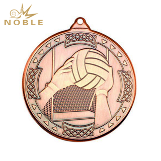 New Design Metal Bronze Volleyball Medal