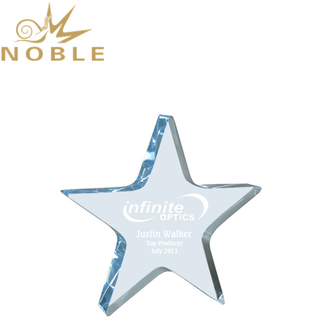 Blue Color Acrylic Star Award