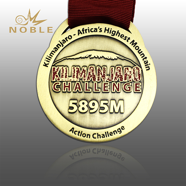 Custom Gold Metal Climb Medal