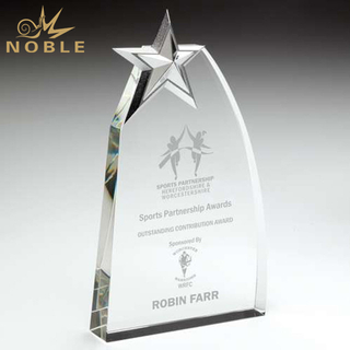 Plaque Crystal Star Trophy
